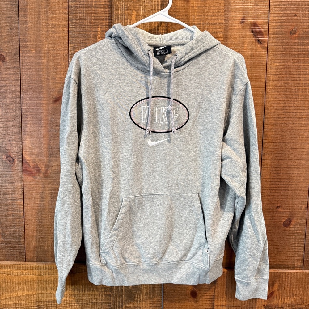 Nike Women's Hoodie Center Logo Swoosh Pullover Sweatshirt Classic Athleisure